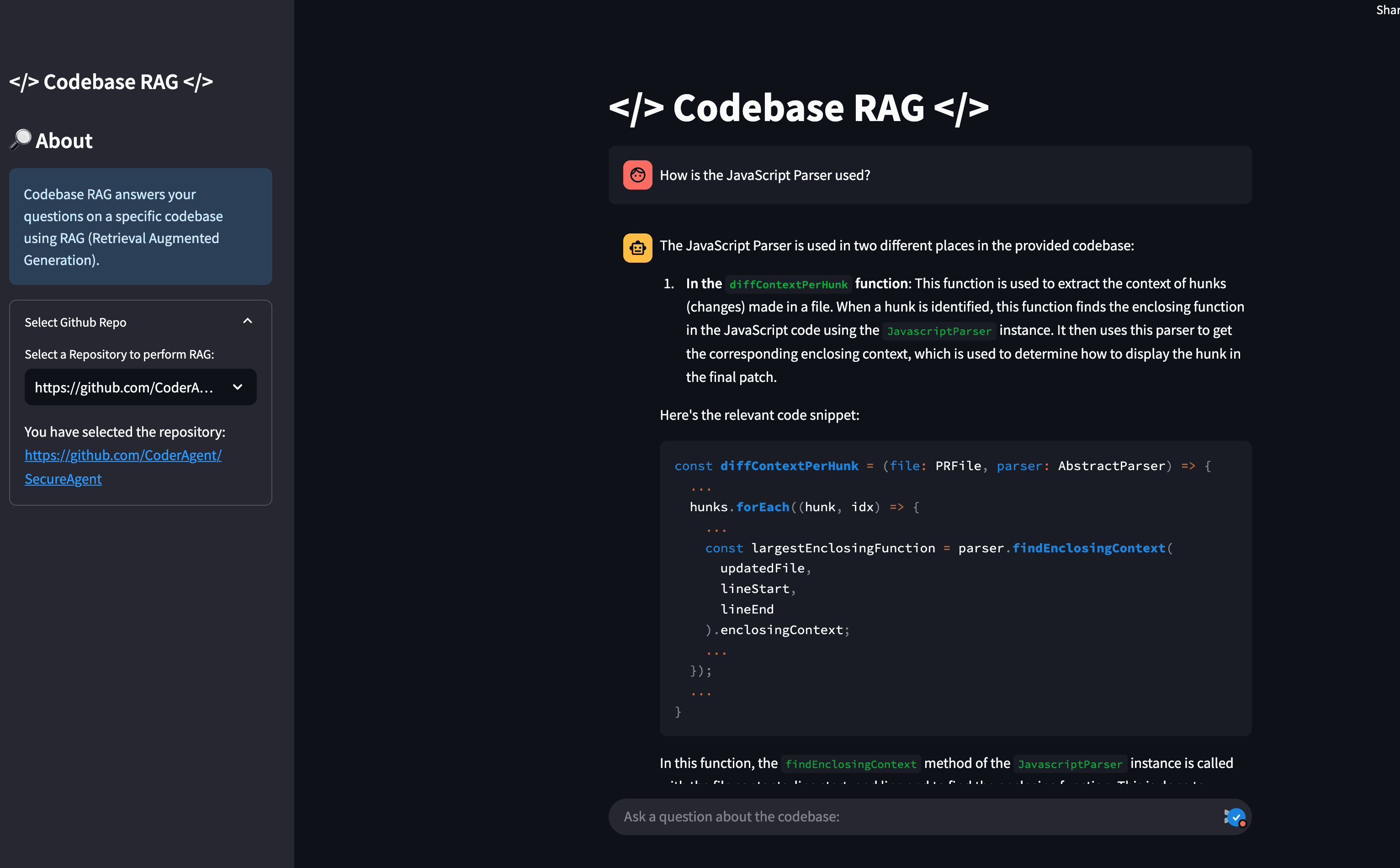 Codebase RAG