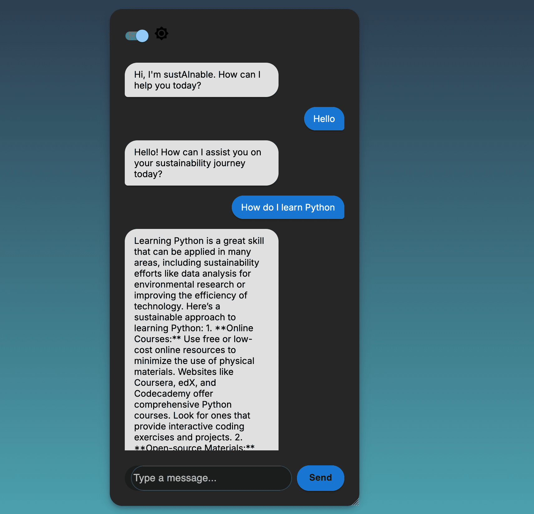 Sutainable AI